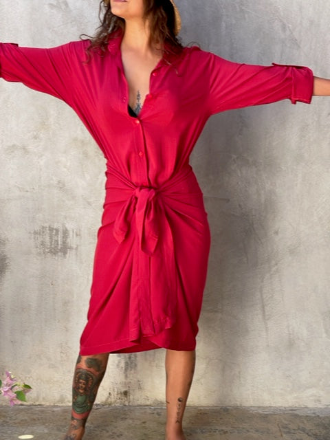 Billy hibiscus Red Dress