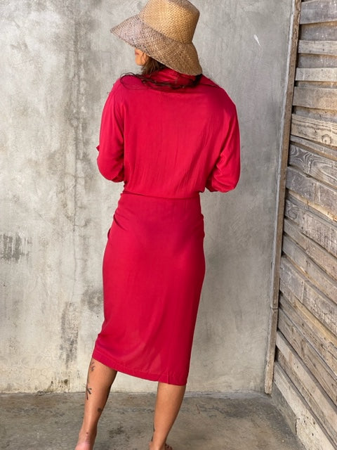 Billy hibiscus Red Dress