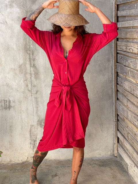 Billy hibiscus Red Dress