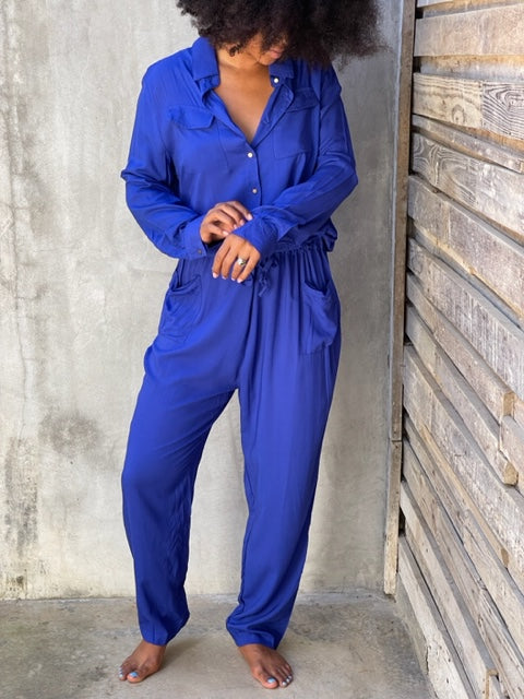 Roxi Electric Blue Jumpsuit