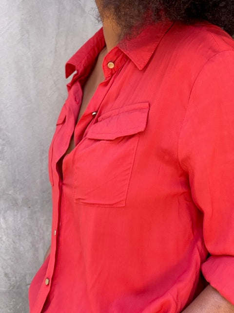 Roxi Hibiscus Red Jumpsuit