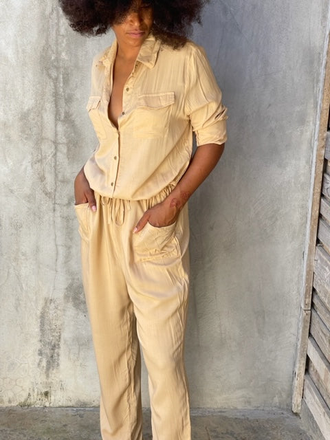 Roxi Cream Jumpsuit