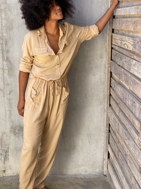 Roxi Cream Jumpsuit