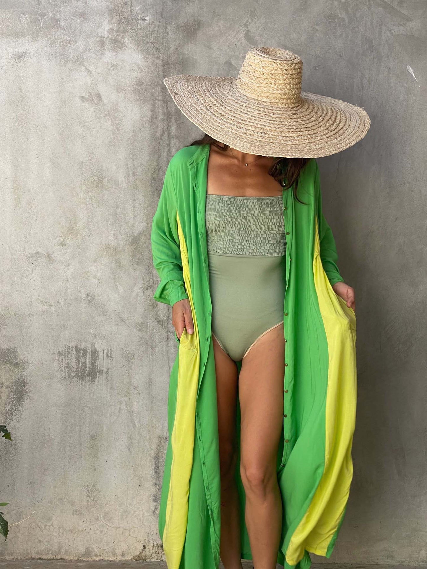 Juliana Green and Yellow Tunic