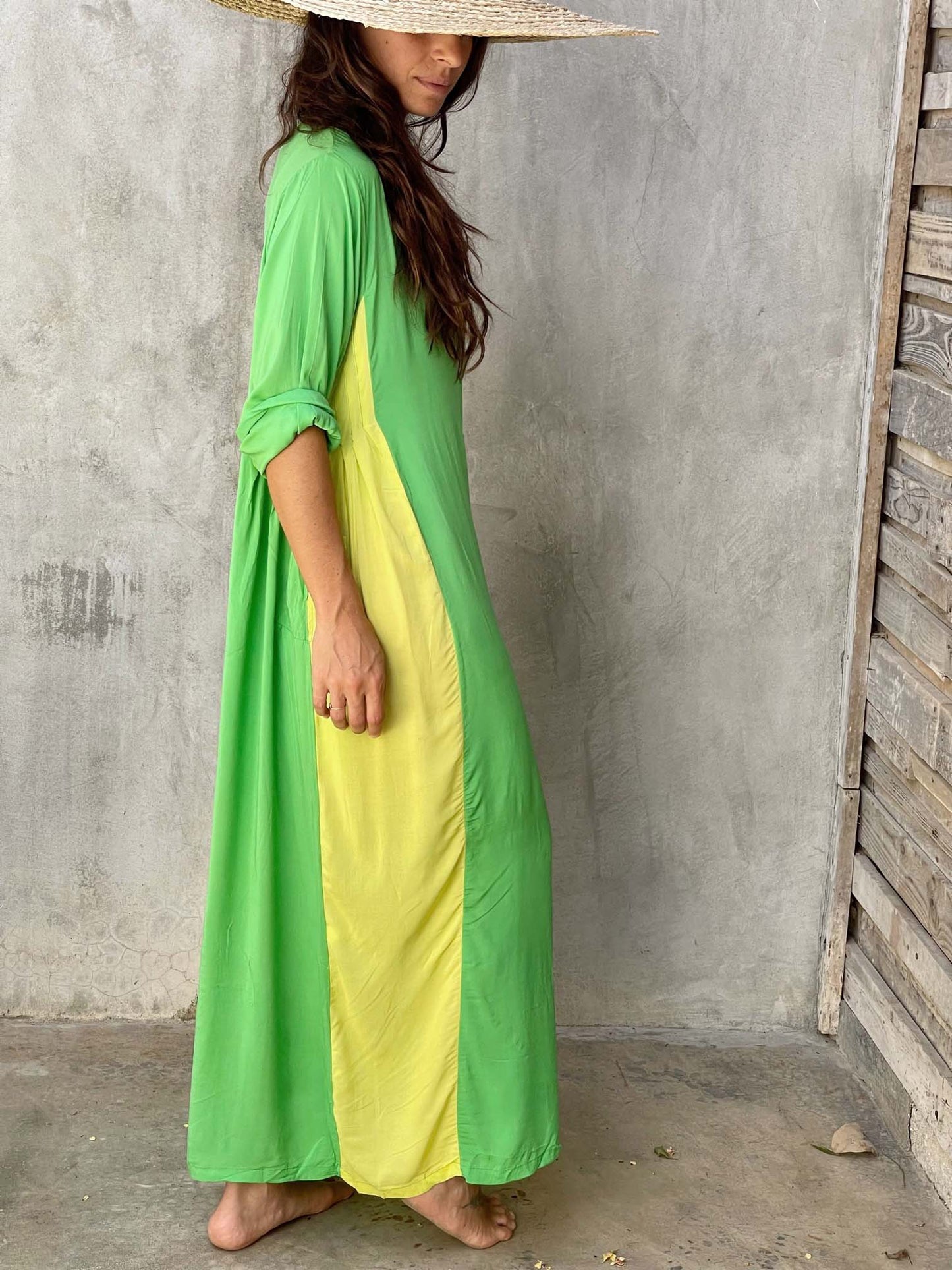 Juliana Green and Yellow Tunic