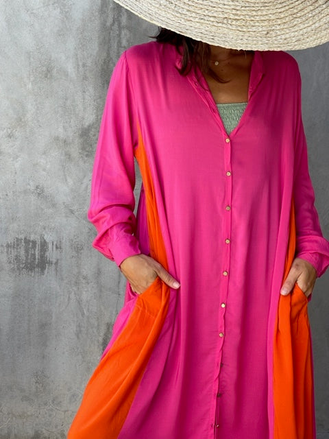 Juliana Pink and Orange Tunic