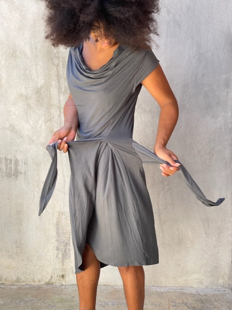 Nicole Grey Dress