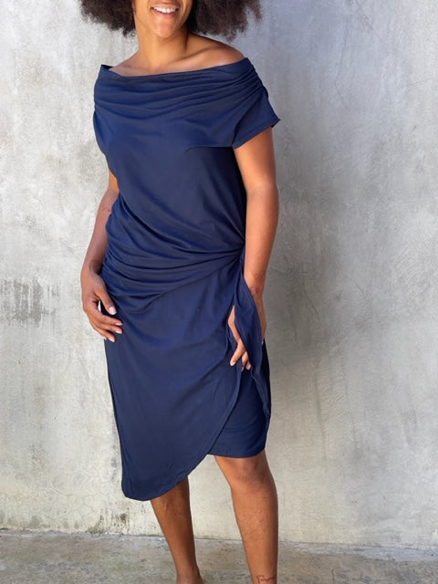 Nicole Navy Dress