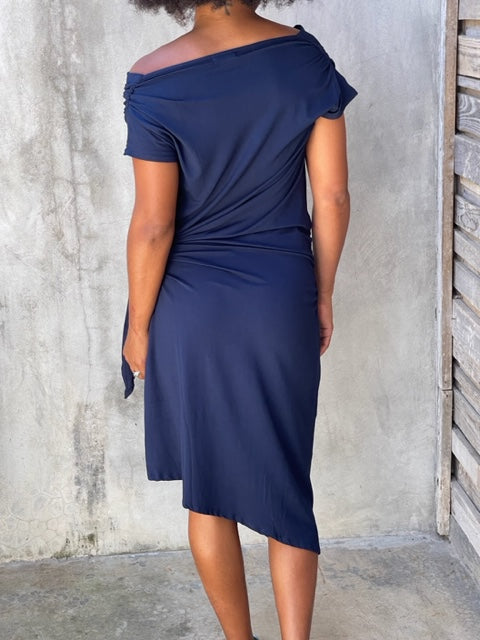 Nicole Navy Dress