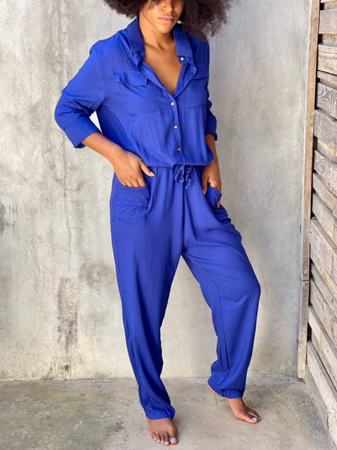 Electric blue hot sale jumpsuit