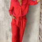 Roxi Hibiscus Red Jumpsuit