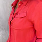 Roxi Hibiscus Red Jumpsuit